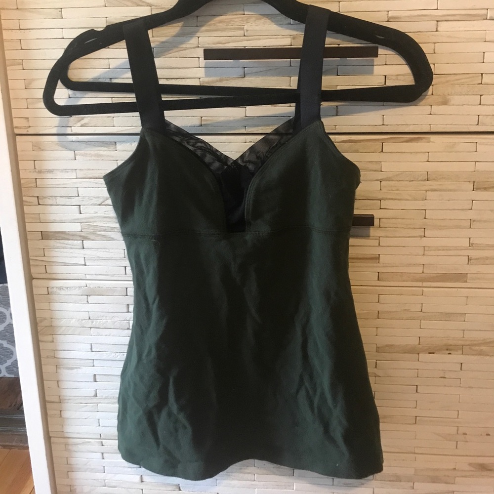 Beyond Yoga Green & Black Tank Top Size XS