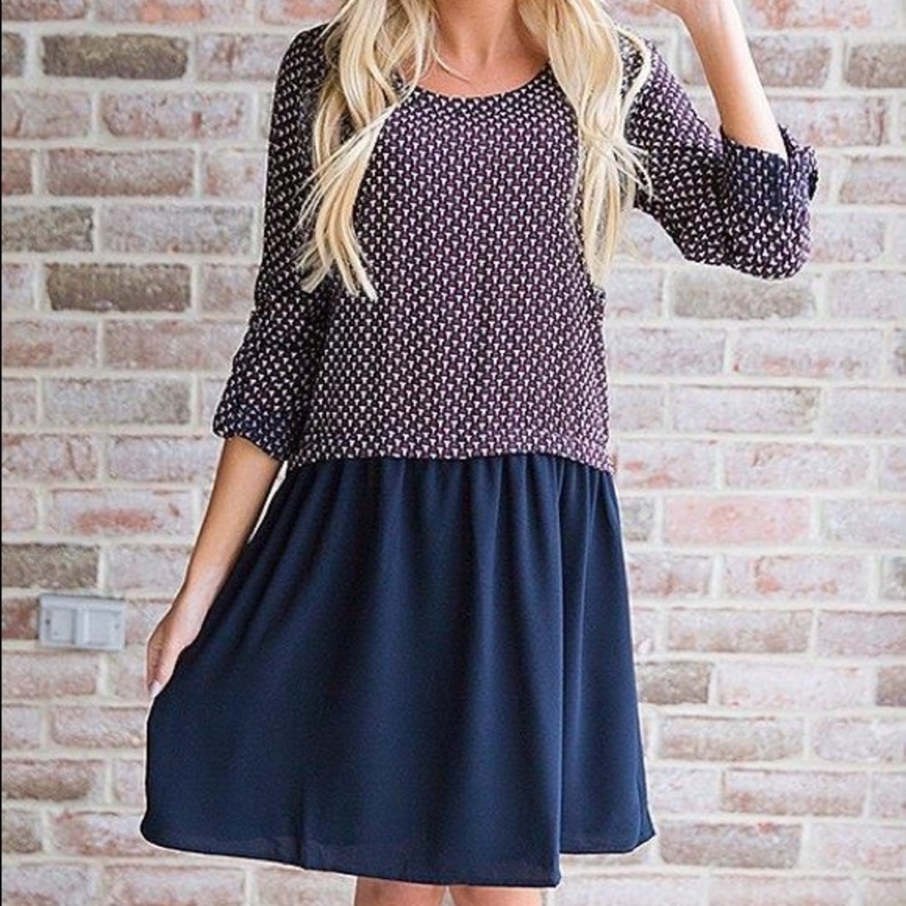 Drop waist dress from Skies Are Blue size S