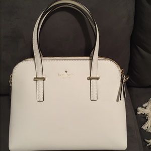 Kate Spade cedar street maise satchel in white