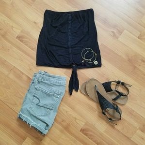 Kirra Black Tube Top