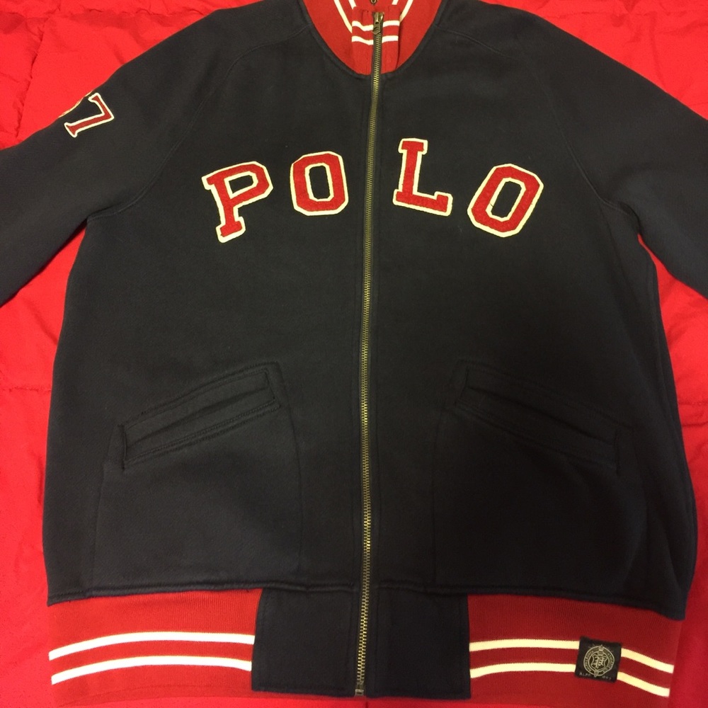 Men's polo jacket. Size large. NWOT