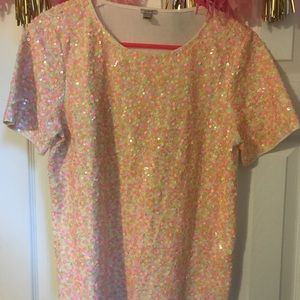 Sequin J.Crew top Sequin J.Crew top