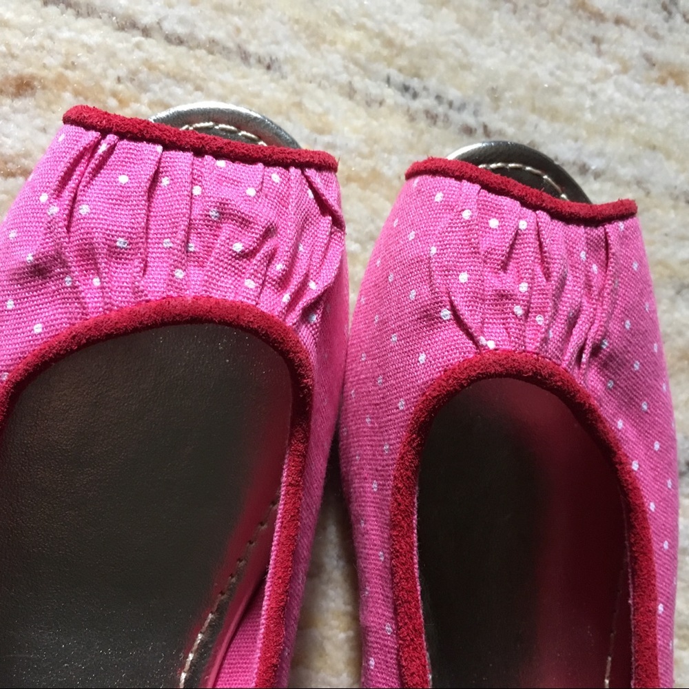 GAP Pink polka dot flats