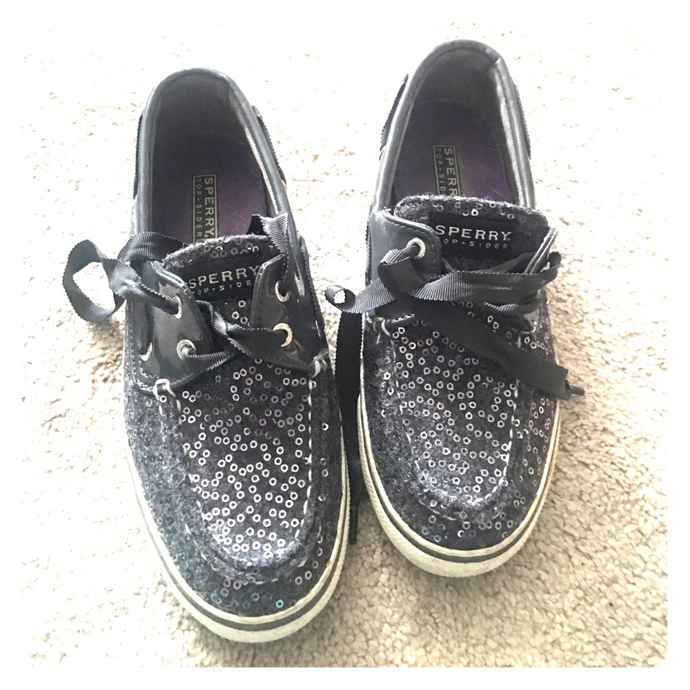 Sequined sperry top-sider