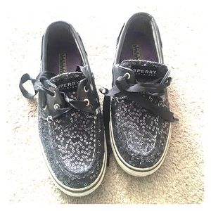 Sequined sperry top-sider