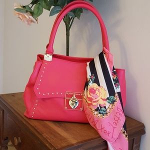 Authentic Betsey Johnson bag, Hot Pink