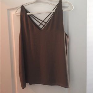 EXPRESS Olive Green tank top! NEVER WORN!!