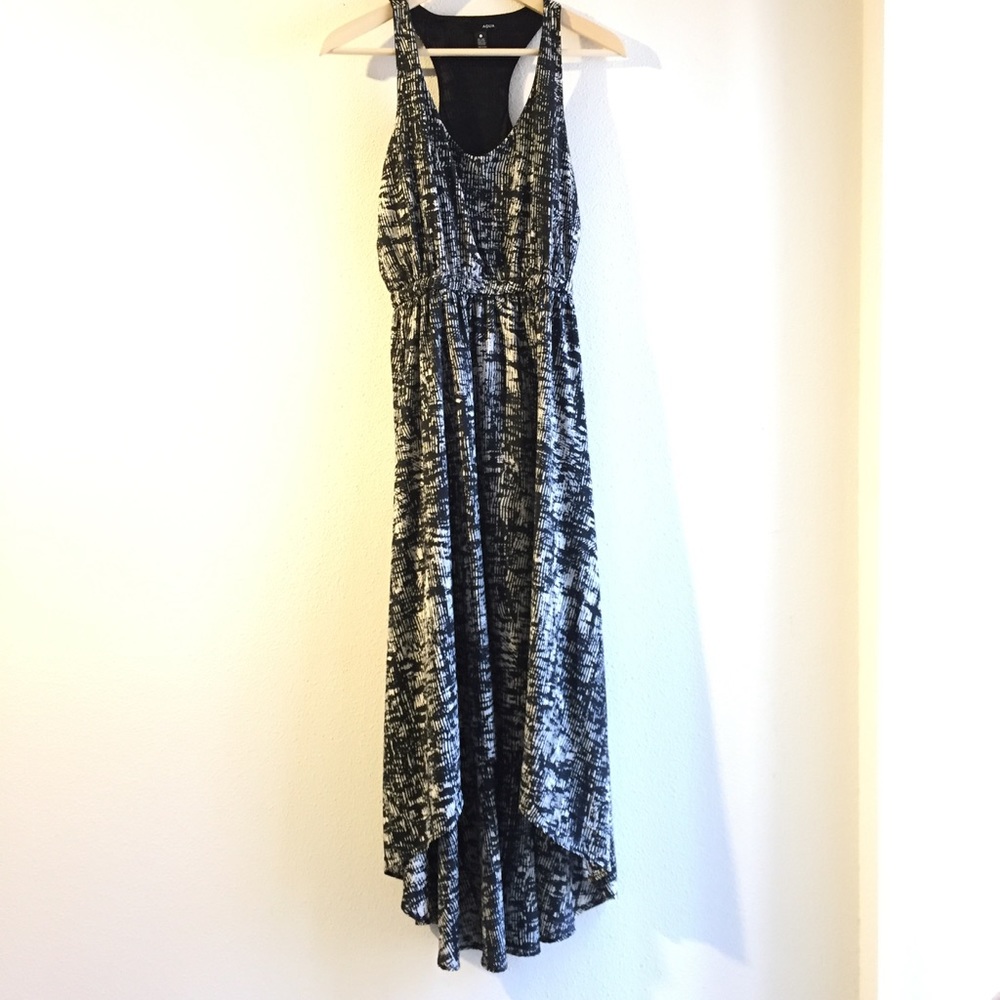*SOLD* Aqua Hi-low Maxi Dress, Excellent Condition