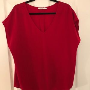 Francesca's  - Lush - Large - red blouse