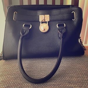 All black Michael kors medium purse
