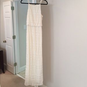 Sharagano Cream Maxi Dress Size 4