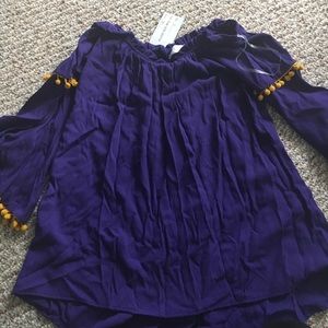 LSU cold shoulder shirt.