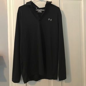 Men's long sleeve collared Dri Fit shirt. Large.