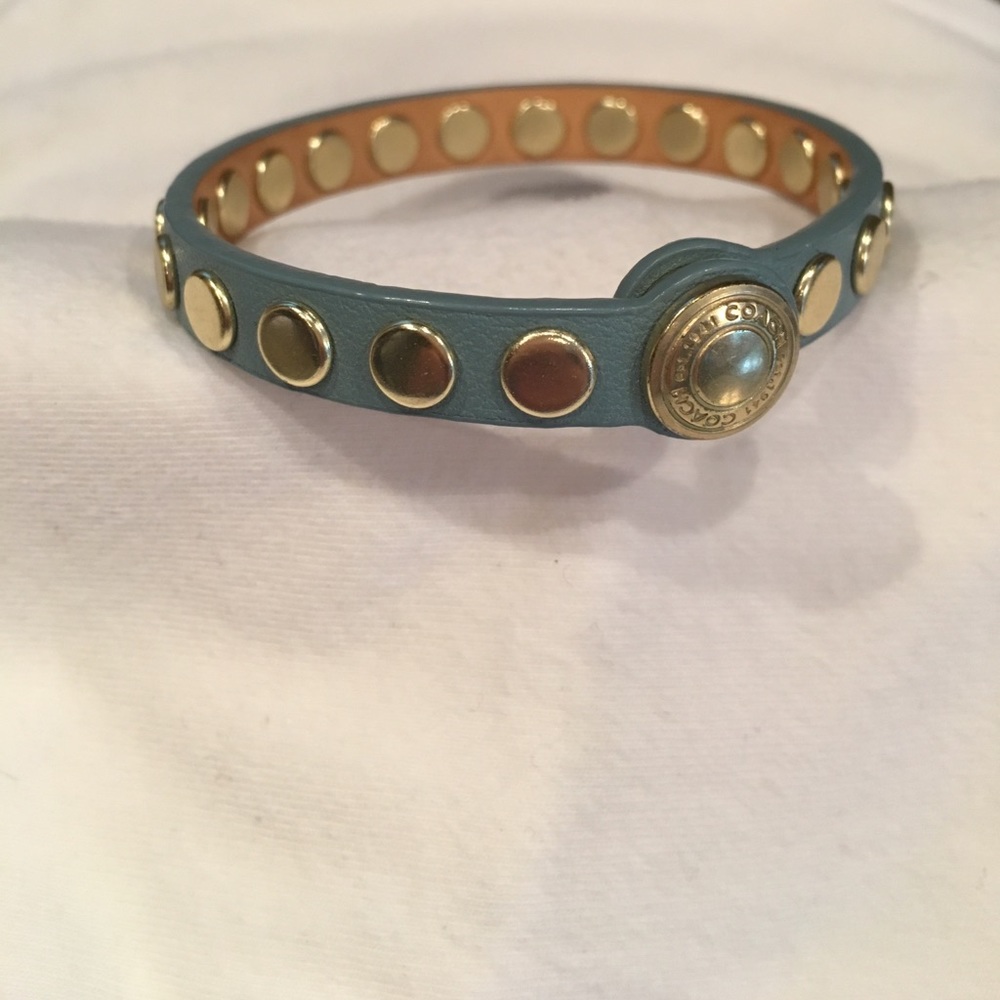 Coach leather bracelet