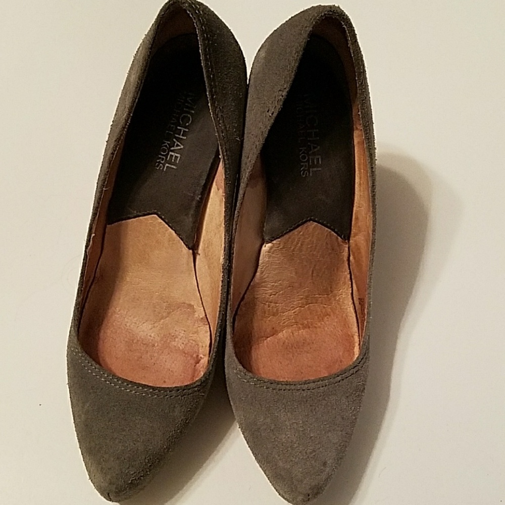 Gray suede Michael Kors shoes