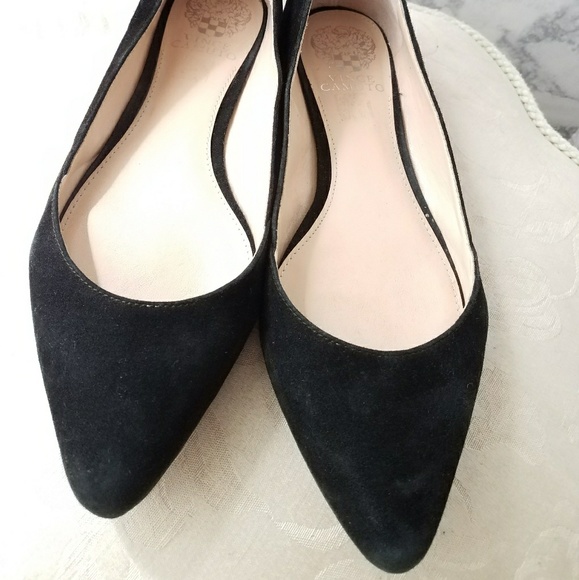 Vince Camuto Shoes - EUC Vince Camuto Suede "Alley" Studded Flats