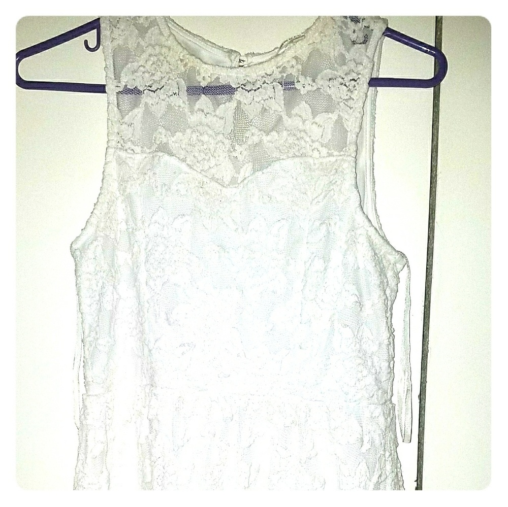 Monteau juniors lace skater dress