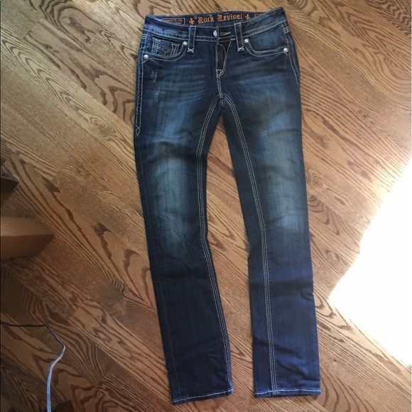 NEW ROCK REVIVAL SKINNY JEANS - Picture 3 of 3