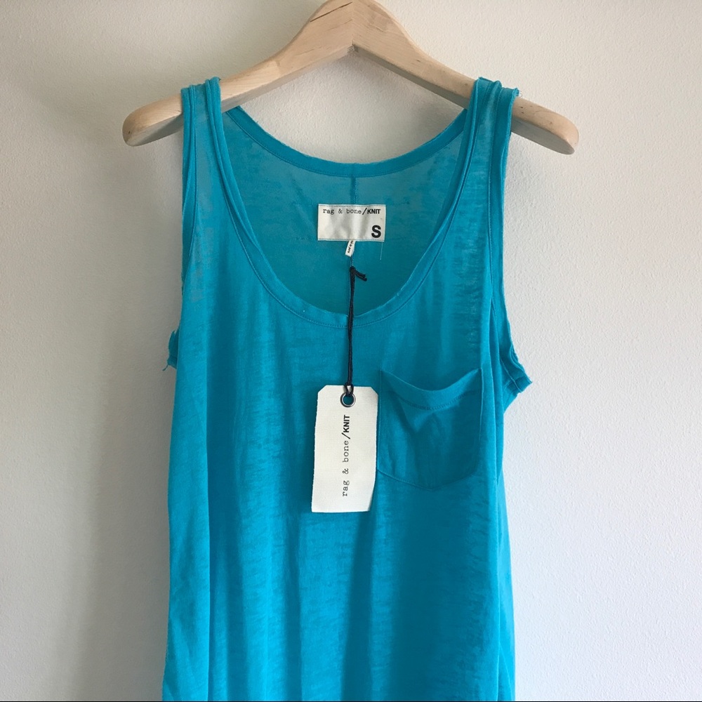 New W/ Tag Rag & Bone Blue Tank Size S