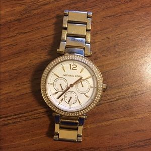 Gold Authentic Michael Kors watch