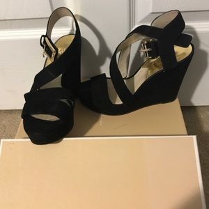 Black MK wedges! Make me a reasonable offer!