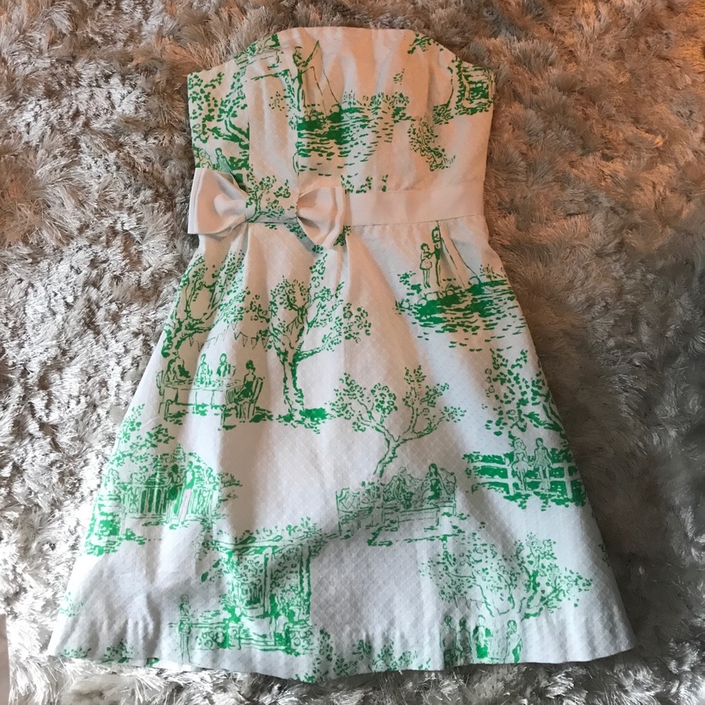 Lilly Pulitzer Green and White dress