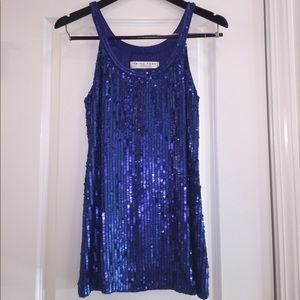 🆕Trina Turk NWT Royal Blue Sequin Top