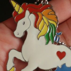 Adorable and Colorful Unicorn Necklace