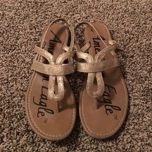 American Eagle Glittery Sandals