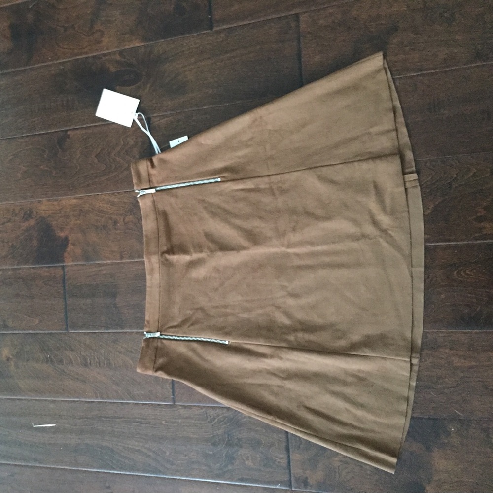 1. STATE suede skirt