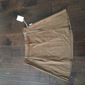 1. STATE suede skirt