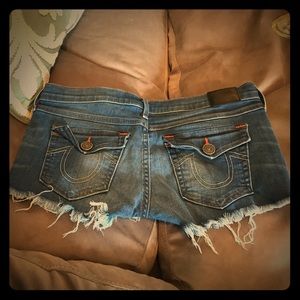True religion booty shorts