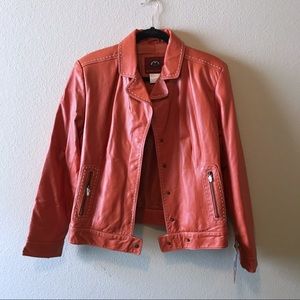 Marc Mattis | Rust Orange Leather Jacket