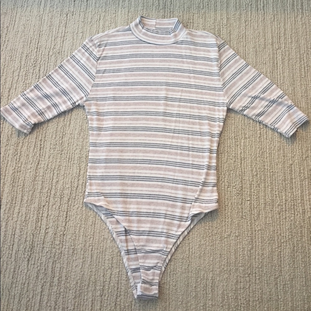 Brandy Melville John Galt Striped Bodysuit
