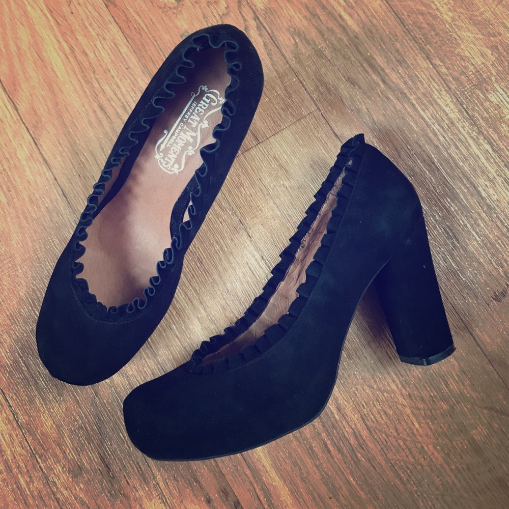 🌼Jeffery Campbell black chunky heels size 8.5