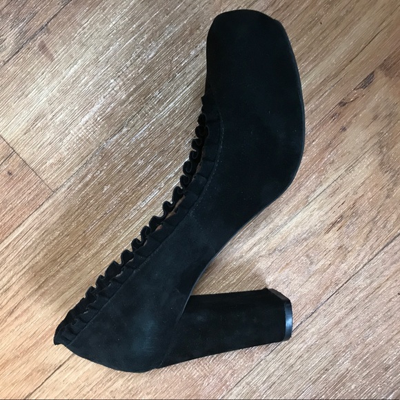 🌼Jeffery Campbell black chunky heels size 8.5 - Picture 2 of 5