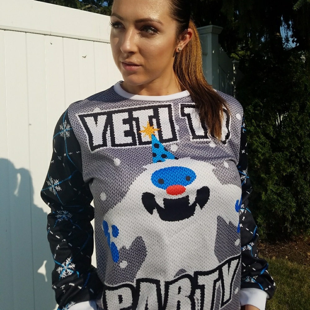 "Yeti To Party" Ugly Christmas Sweater