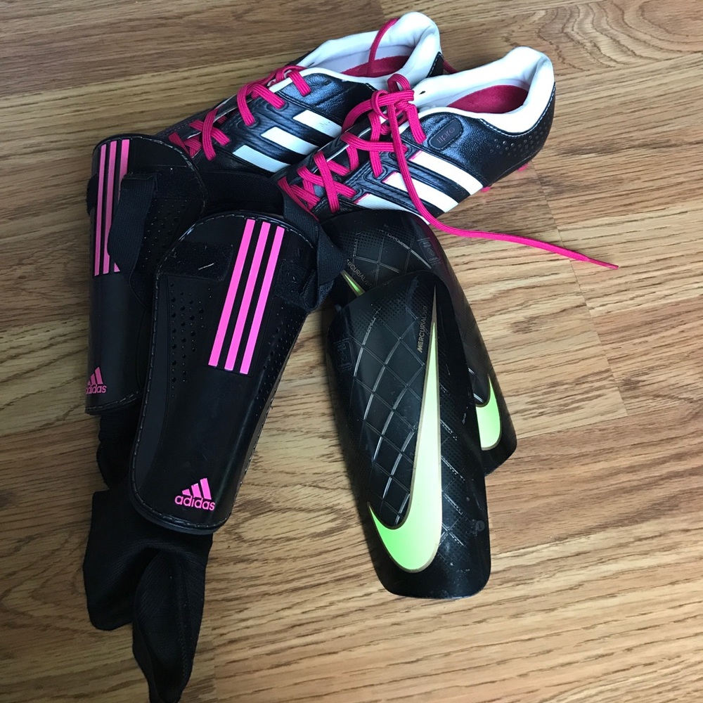 Soccer shoes and shin guards!!