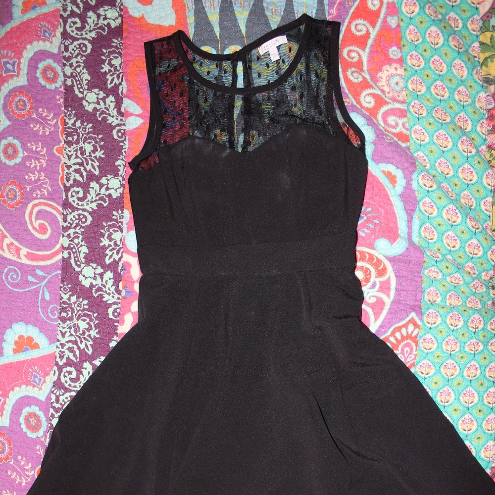 Delia's Black Vintage Style Fit and Flare Dress