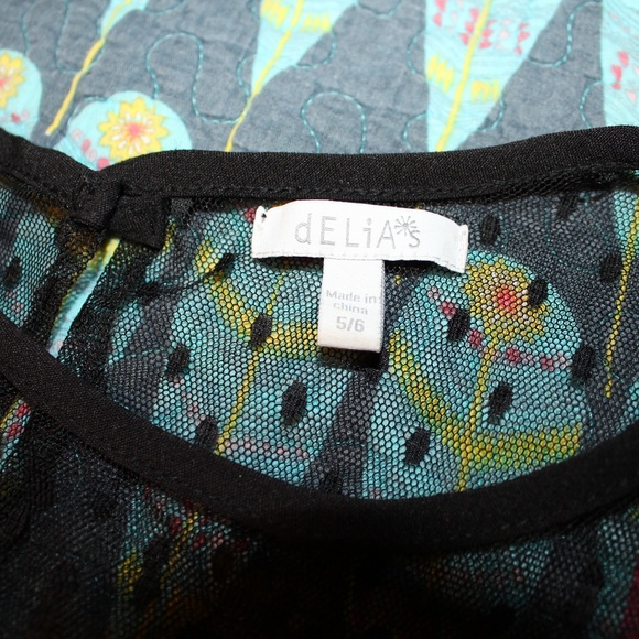 Delia's Black Vintage Style Fit and Flare Dress - Picture 4 of 4