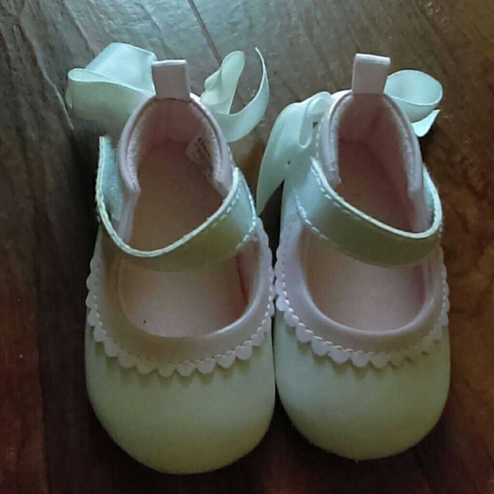 Infant bow dress shoes