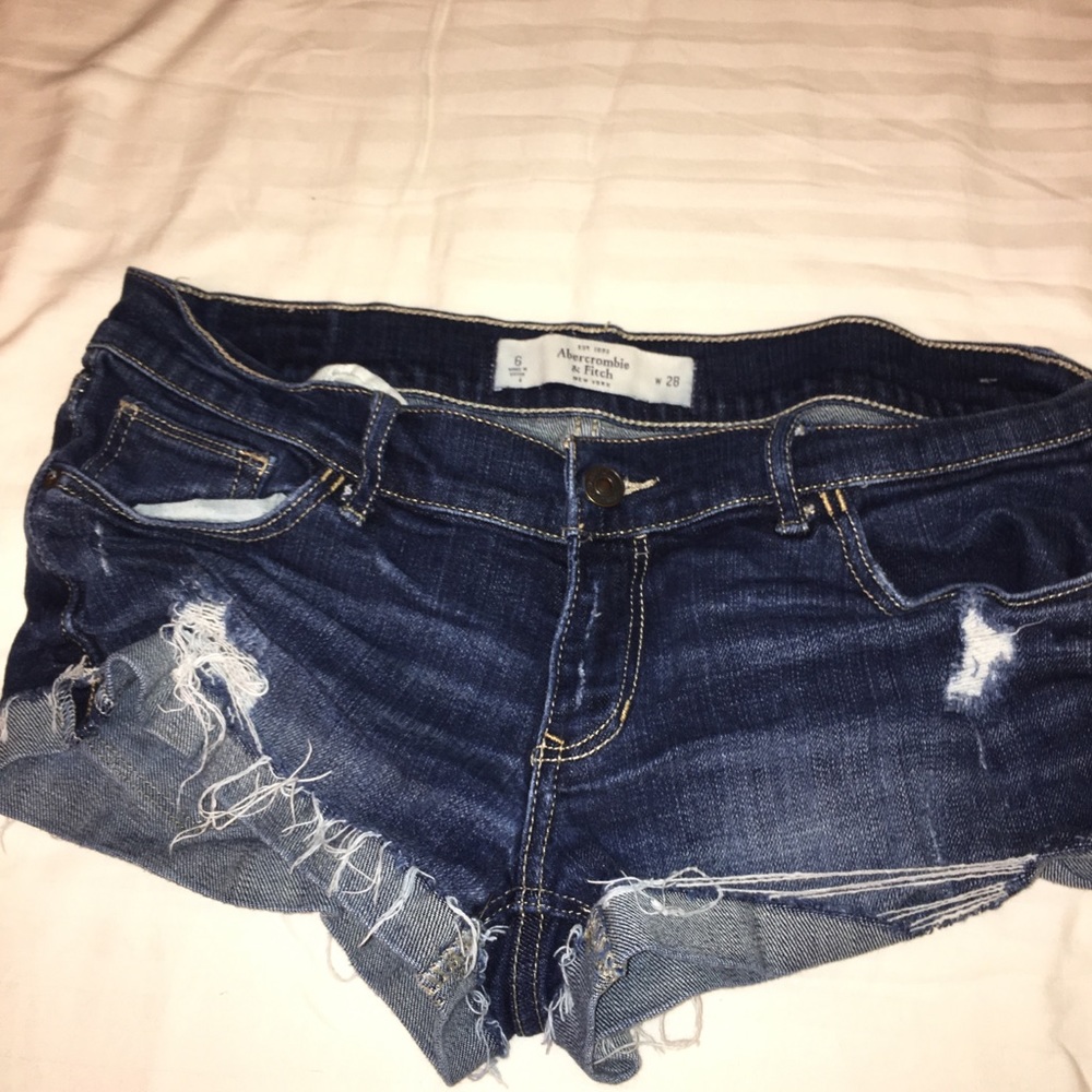 Abercrombie and fitch jean shorts
