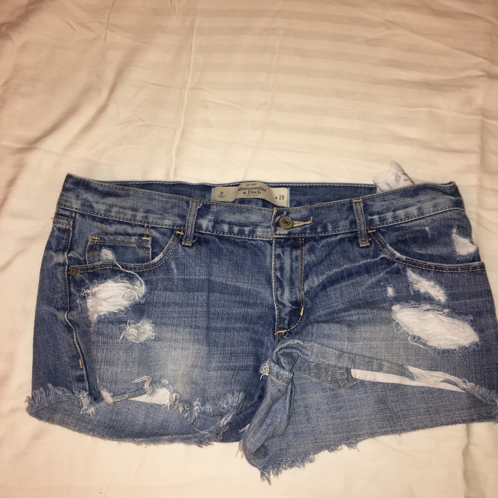 Abercrombie and fitch jean shorts