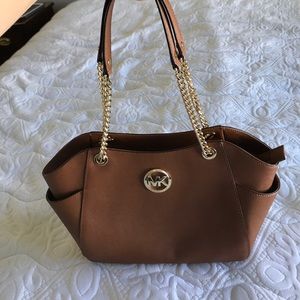 Michael Kors brown leather purse