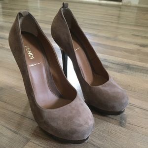 Fendi Suede High Heels