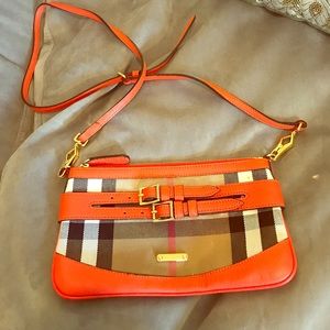 Burberry orange cross body