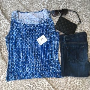 NWT Calvin Klein Business Casual Striped Tank
