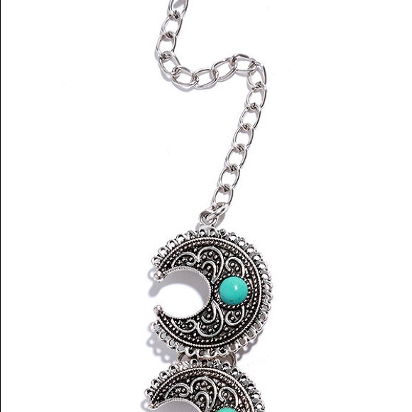 🌺2FOR$10🌺🌞Silver & Turquoise Boho Choker🌞 - Picture 5 of 7