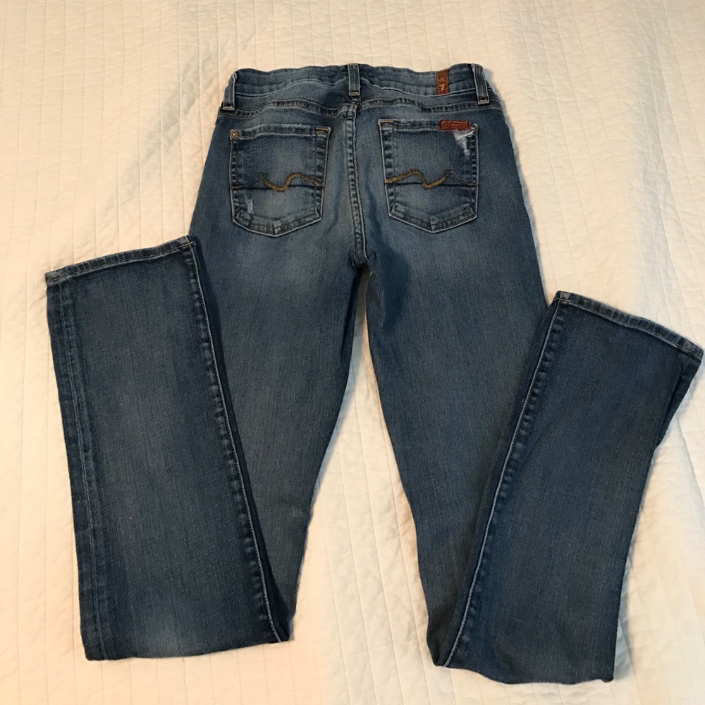 7 For All Mankind Kimmie Straight- leg jeans