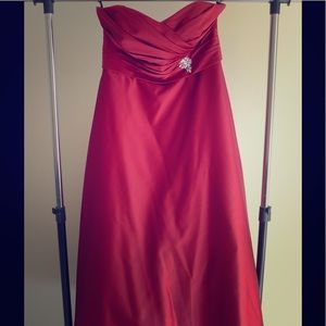 Red Alfred Angelo Dress Style 7166 Size 18